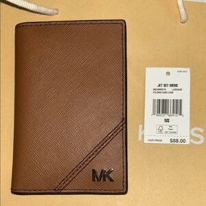 Michael Kors Brown Jet Set Men's Card Case